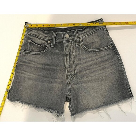 Lucky Brand Women’s Denim Jean Traveler Shorts Sz 0 Gray/Black Distress Frayed - Picture 11 of 14
